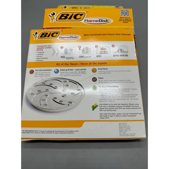 Set of 3 BIC FlameDisk Portable Outdoor Grilling Alternative For Charcoal READ - Picture 4 of 9